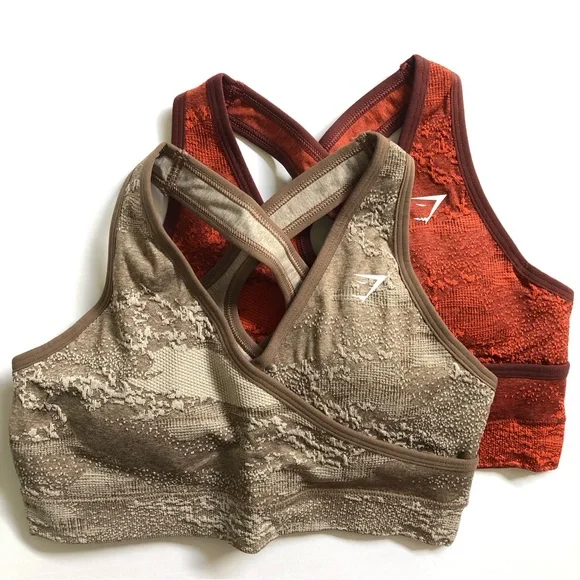 Gymshark M Adapt Camo Seamless Sports Bra Set - Picture 1 of 5